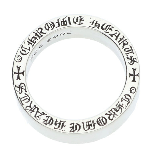 Chrome Hearts 6mm Spacer Plain Silver Ring 925 Size ONE SIZE