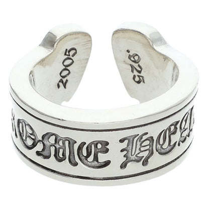 Chrome Hearts LG SCROLL LABEL Silver Ring 925 Size ONE SIZE