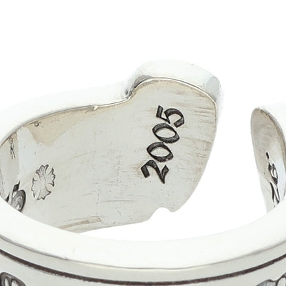 Chrome Hearts LG SCROLL LABEL Silver Ring 925 Size ONE SIZE