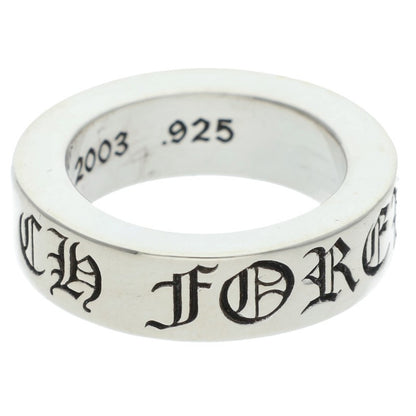 Chrome Hearts 6mm Spacer Forever Silver Ring Size US 4.5