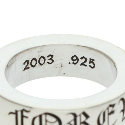 Chrome Hearts 6mm Spacer Forever Silver Ring Size US 4.5