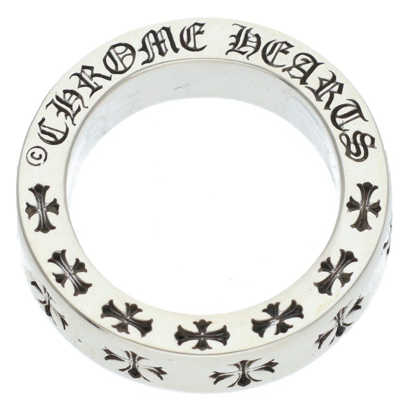 Chrome Hearts 6mm Spacer Forever Silver Ring Size US 4.5