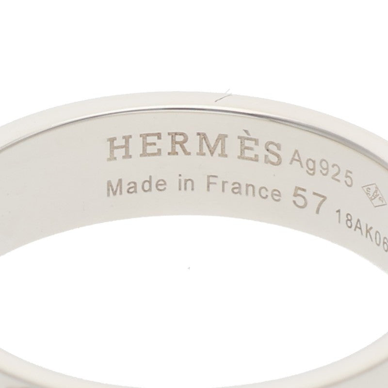 HERMES Collier de Chien PM Silver Ring Size ONE SIZE