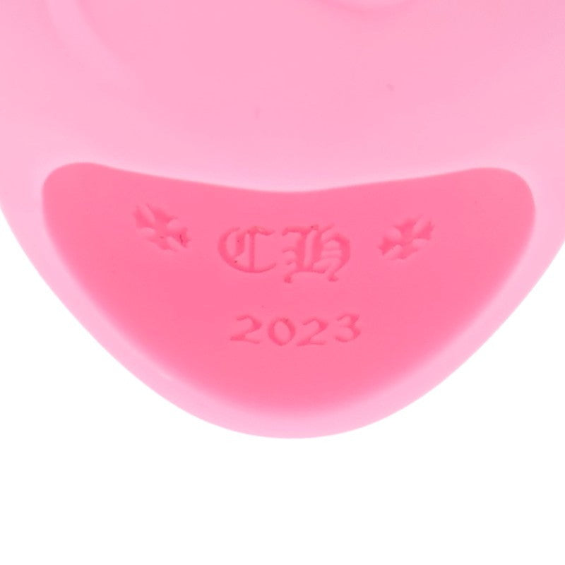 Chrome Hearts Pink Heart Rubber Ring Size ONE SIZE