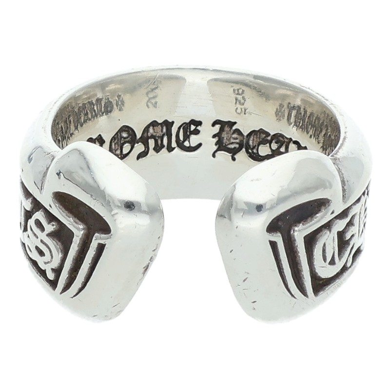 Chrome Hearts SM SCROLL LABEL Silver Ring Size ONE SIZE
