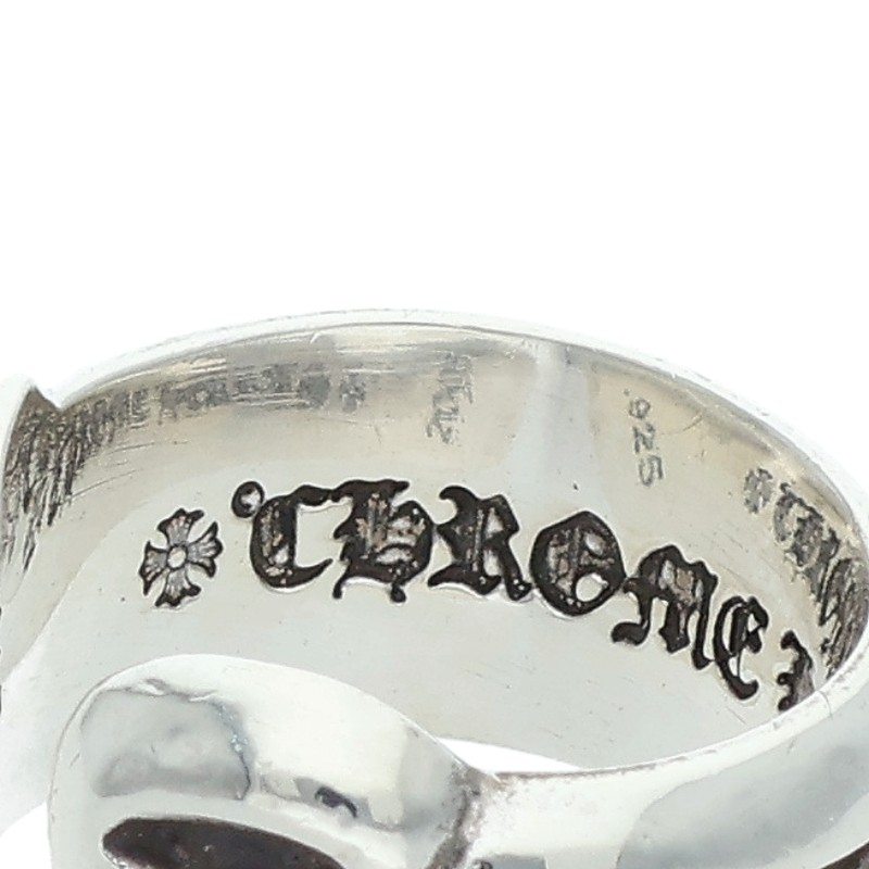 Chrome Hearts SM SCROLL LABEL Silver Ring Size ONE SIZE