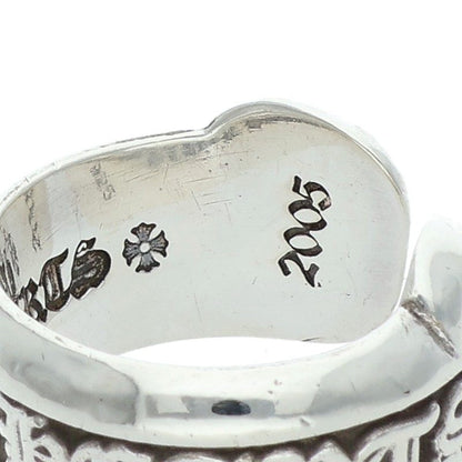 Chrome Hearts SM SCROLL LABEL Silver Ring Size ONE SIZE
