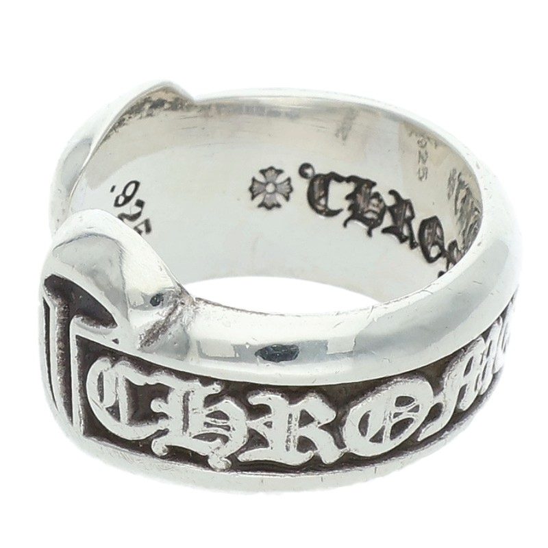 Chrome Hearts SM SCROLL LABEL Silver Ring Size ONE SIZE