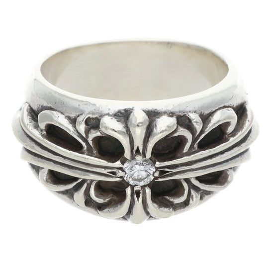 Chrome Hearts Floral Cross 1 Diamond Silver Size ONE Multi