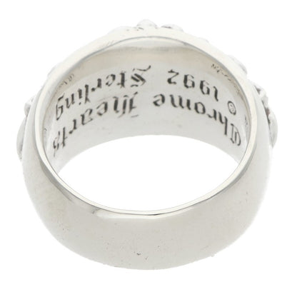 Chrome Hearts FLRL CRS Sterling Silver Ring Size ONE SIZE