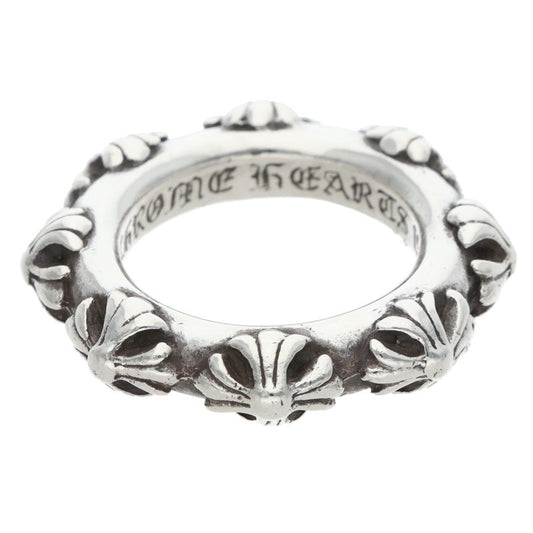 Chrome Hearts CROSS BAND Silver Ring Size ONE SIZE