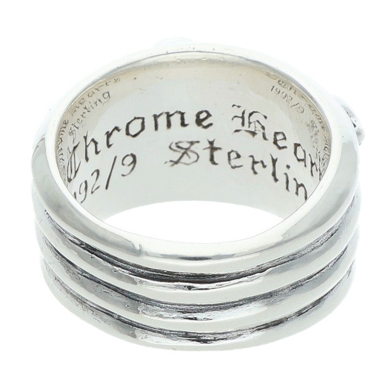 Chrome Hearts Dagger Pave Diamond Silver Ring Size ONE SIZE