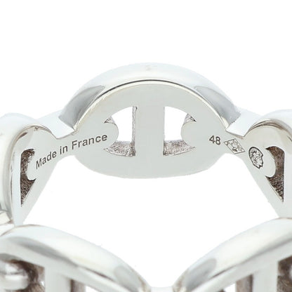 HERMES Chaine d'Ancre Enchainee PM Silver Ring Size ONE SIZE