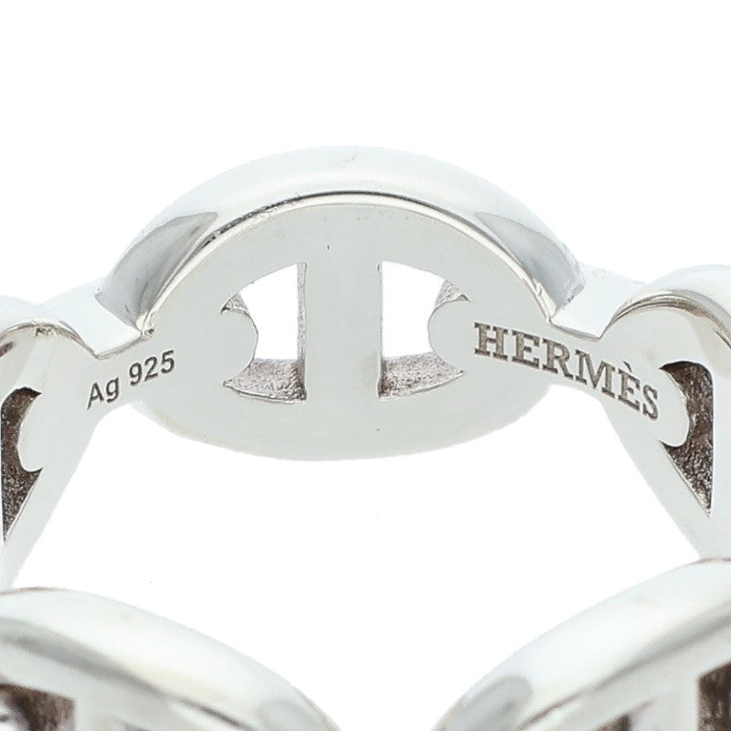 HERMES Chaine d'Ancre Enchainee PM Silver Ring Size ONE SIZE