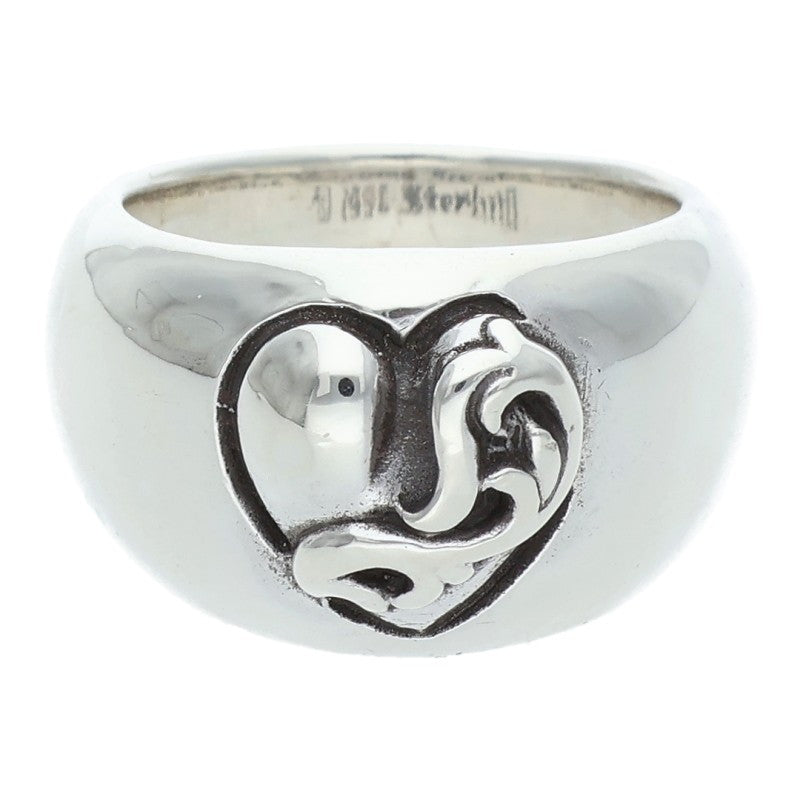 Chrome Hearts HEART IN BAND Silver Ring Size ONE SIZE