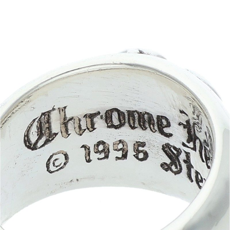 Chrome Hearts HEART IN BAND Silver Ring Size ONE SIZE