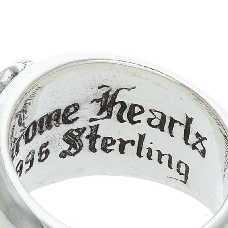Chrome Hearts HEART IN BAND Silver Ring Size ONE SIZE