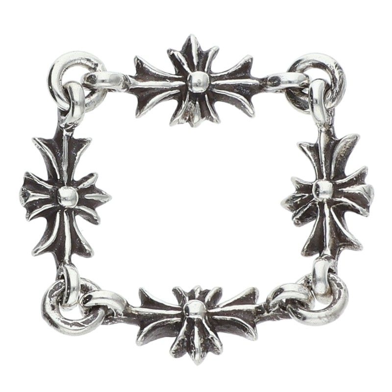 Chrome Hearts Tiny ECH Plus Silver Ring Size US 6.5