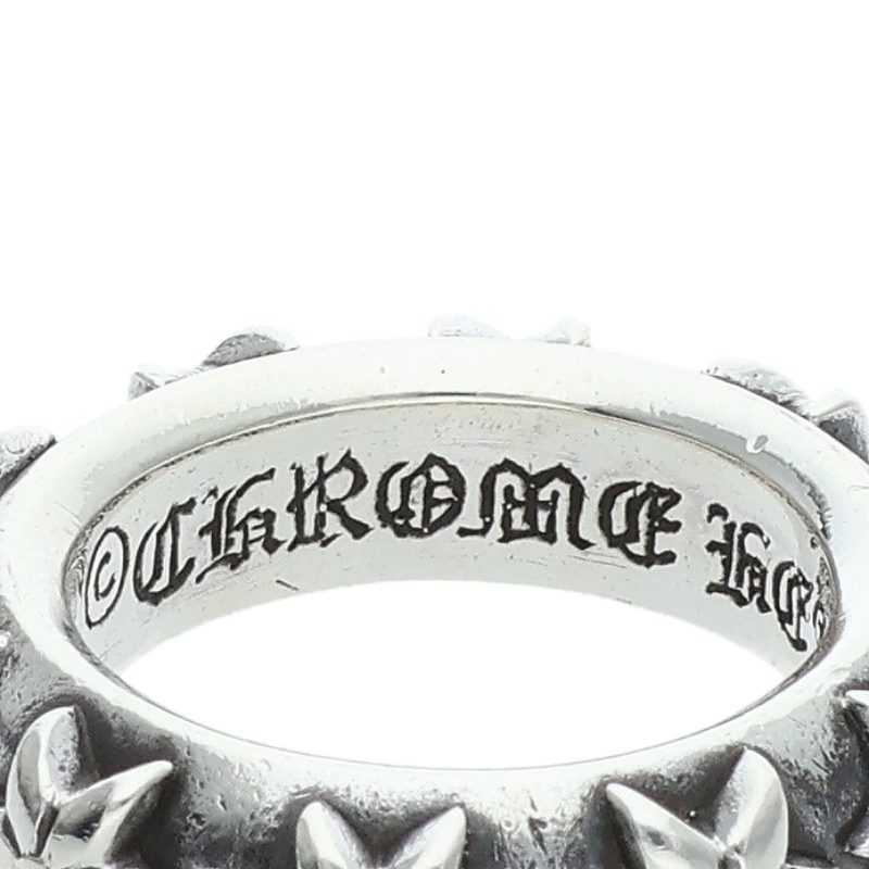 Chrome Hearts STAR BAND Silver Ring Size ONE SIZE