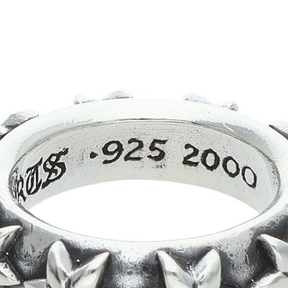 Chrome Hearts STAR BAND Silver Ring Size ONE SIZE