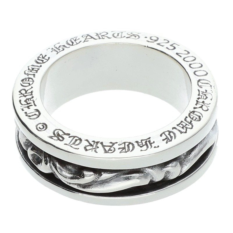 Chrome Hearts RING SPINNER SCROLL Silver Ring Size ONE SIZE