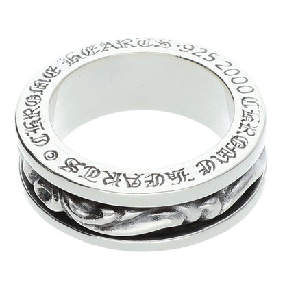 Chrome Hearts RING SPINNER SCROLL Silver Ring Size ONE SIZE