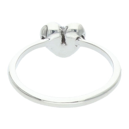 Chrome Hearts Bubblegum Heart Silver Ring Size JP 12