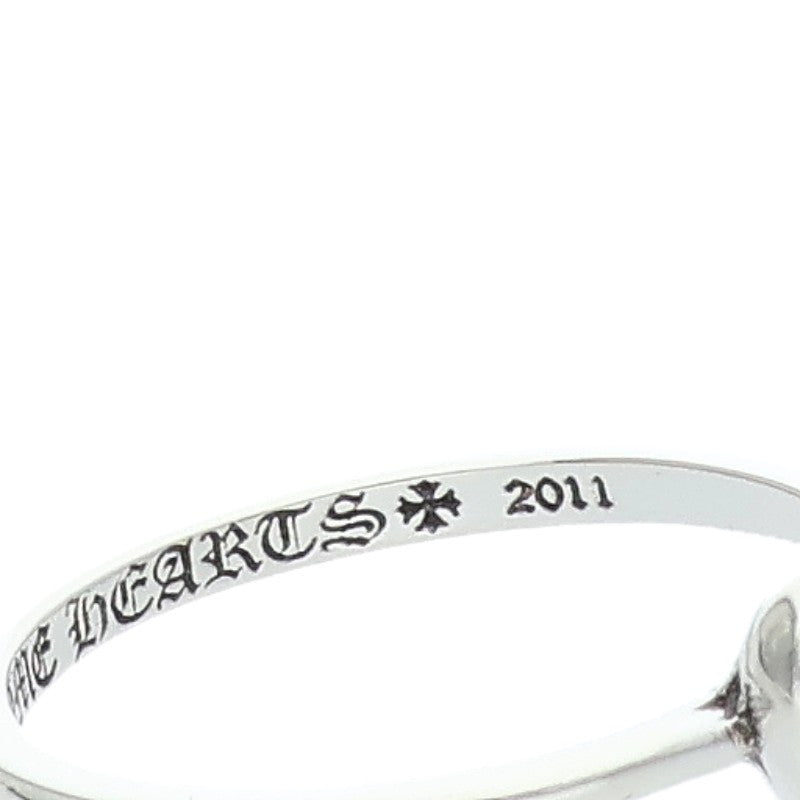 Chrome Hearts Bubblegum Heart Silver Ring Size JP 12