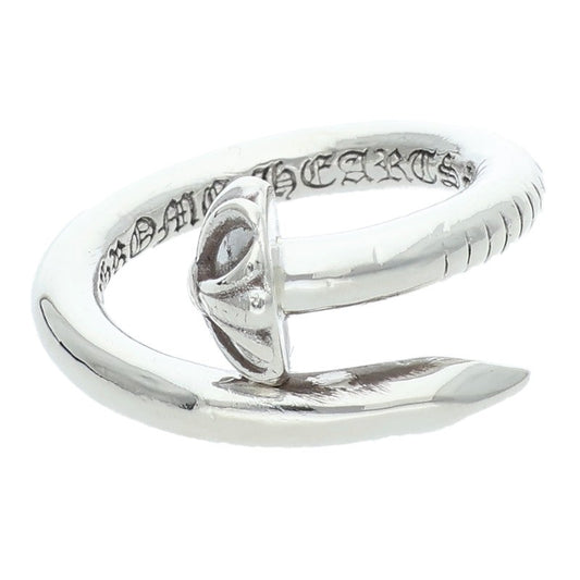 Chrome Hearts Nail Cross Ball Silver Ring Size ONE SIZE