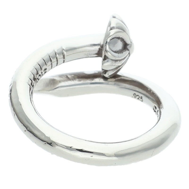Chrome Hearts Nail Cross Ball Silver Ring Size ONE SIZE