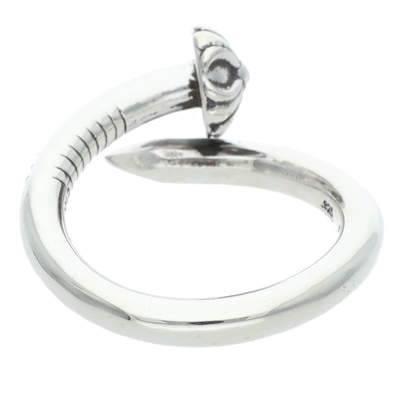 Chrome Hearts Nail Cross Ball Silver Ring Size US 8