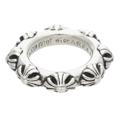 Chrome Hearts CROSS BAND 925 Silver Ring Size US 5.5