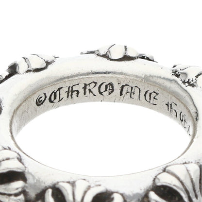 Chrome Hearts CROSS BAND 925 Silver Ring Size US 5.5
