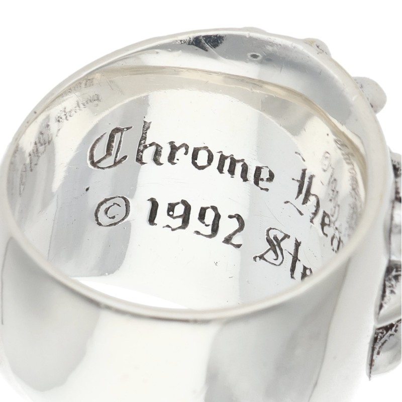 Chrome Hearts Keeper Sterling Silver Ring Size ONE SIZE