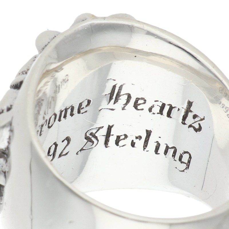 Chrome Hearts Keeper Sterling Silver Ring Size ONE SIZE