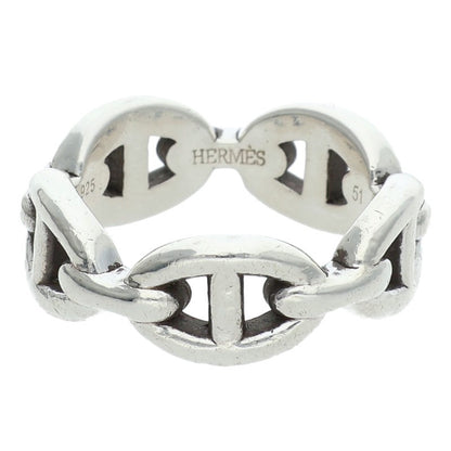 HERMES Chaine d'Ancre Enchainee PM Silver Ring Size ONE SIZE