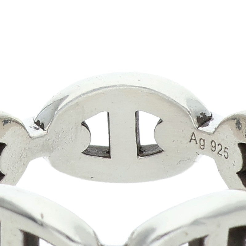 HERMES Chaine d'Ancre Enchainee PM Silver Ring Size ONE SIZE