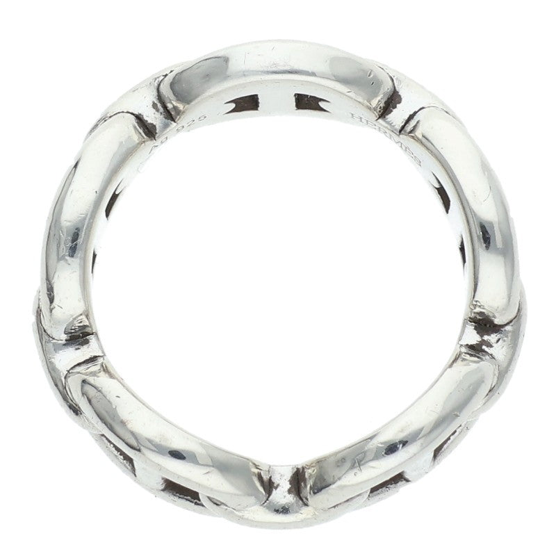 HERMES Chaine d'Ancre Enchainee PM Silver Ring Size ONE SIZE