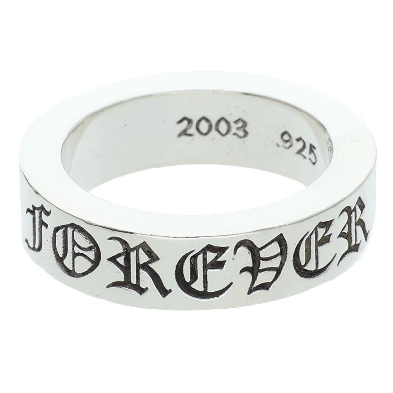 Chrome Hearts 6mm SPACER FOREVER Silver Ring Size ONE SIZE