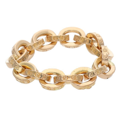 Chrome Hearts 22K Yellow Gold Paper Chain Ring Size US 6