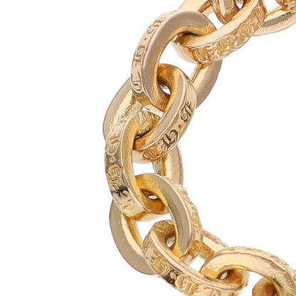 Chrome Hearts 22K Yellow Gold Paper Chain Ring Size US 6