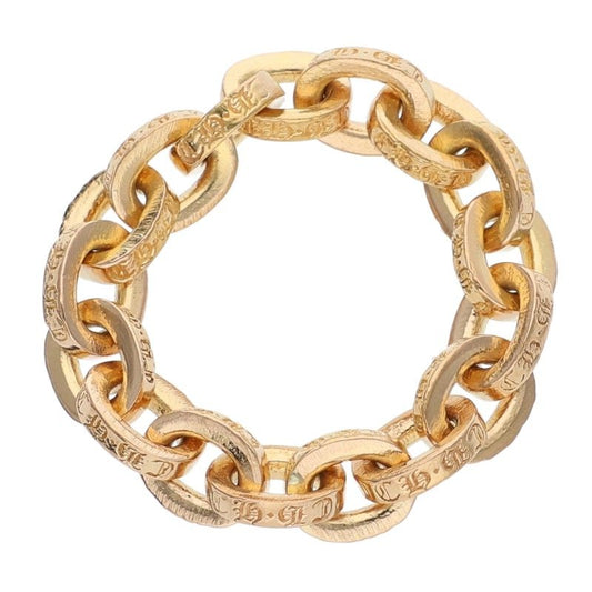 Chrome Hearts 22K PAPER CHAIN Yellow Gold Ring Size ONE SIZE