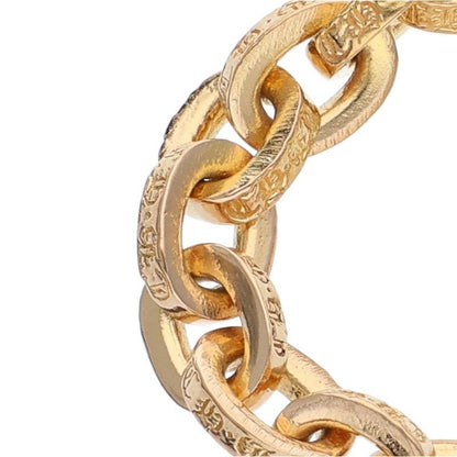Chrome Hearts 22K PAPER CHAIN Yellow Gold Ring Size US 4.5