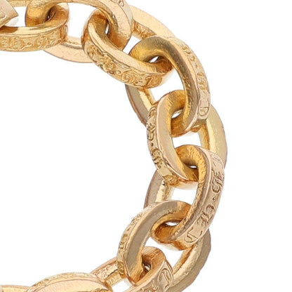 Chrome Hearts 22K PAPER CHAIN Yellow Gold Ring Size US 4.5