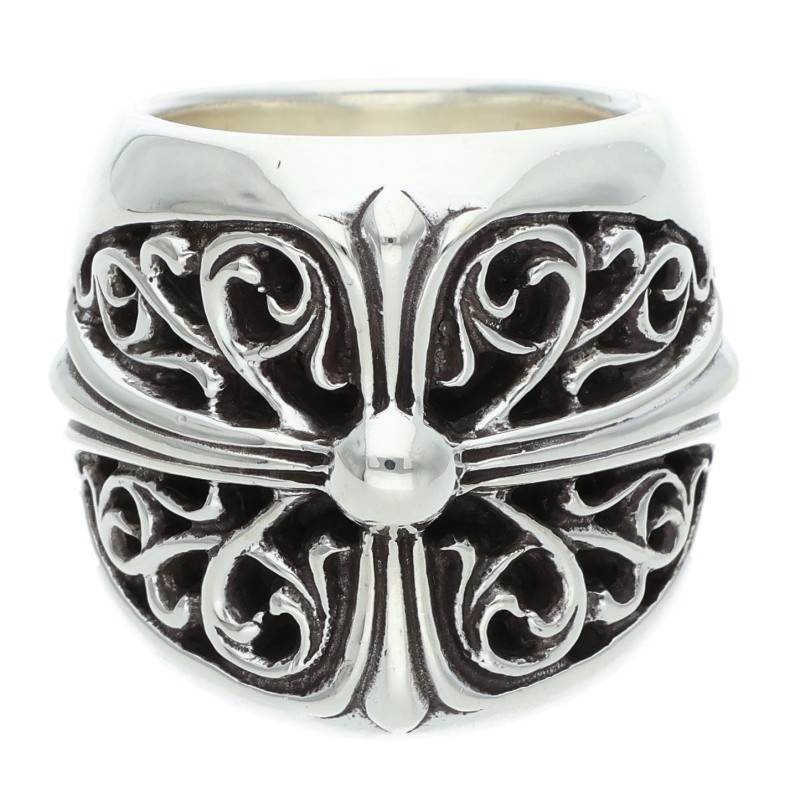 Chrome Hearts Classic Oval Cross Silver Ring Size ONE SIZE