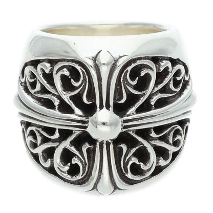 Chrome Hearts Classic Oval Cross Silver Ring Size ONE SIZE