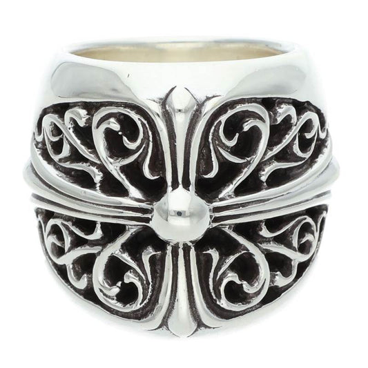 Chrome Hearts Classic Oval Cross Silver Ring Size ONE SIZE