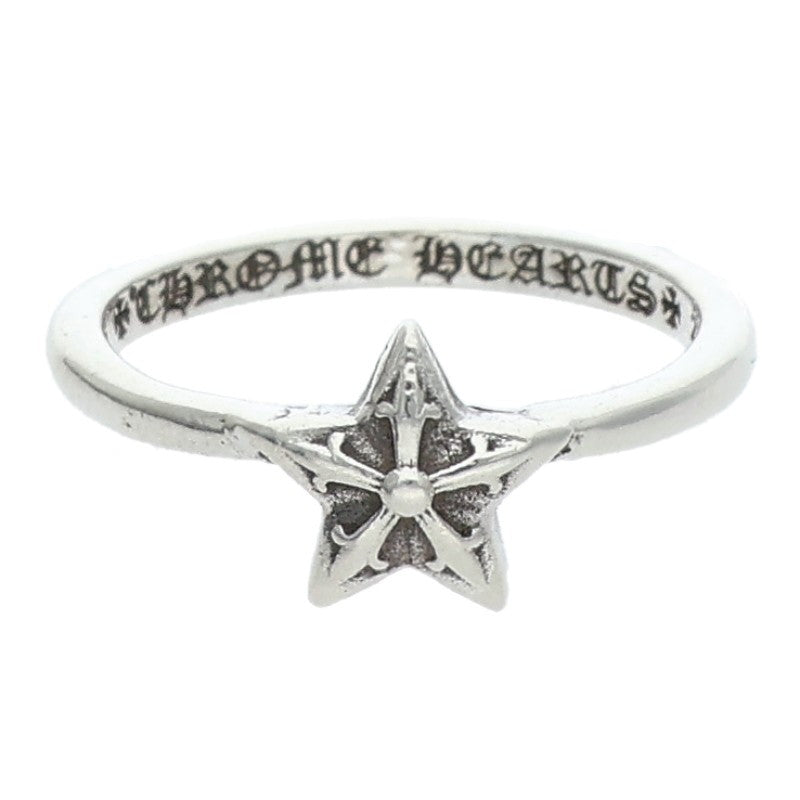 Chrome Hearts Bubblegum Star Silver Ring Size US 3.5