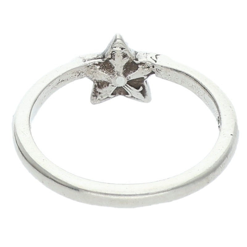 Chrome Hearts Bubblegum Star Silver Ring Size US 3.5