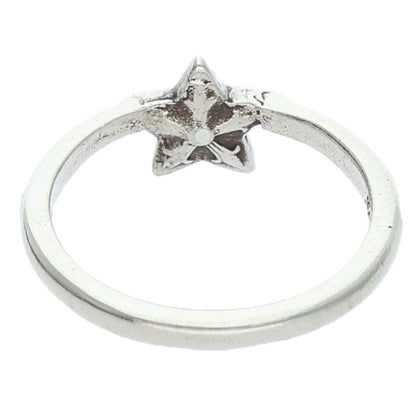 Chrome Hearts Bubblegum Star Silver Ring Size US 3.5